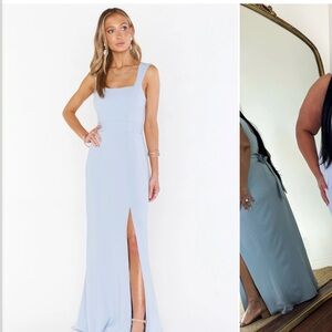 Show Me Your MuMu Light Blue Maxi Dress
